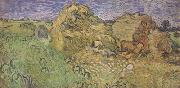 Vincent Van Gogh Field with Wheat Stacks (nn04) Germany oil painting artist
